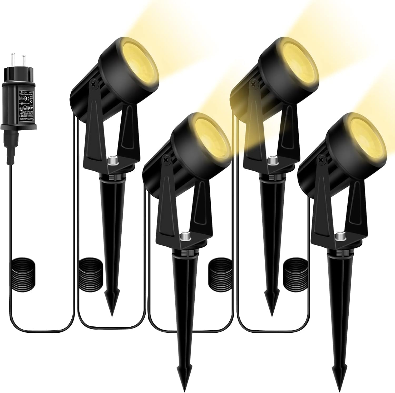 Detalle de Bomcosy Garden Spotlights Mains Powered 46ft/14m Landscape Lights