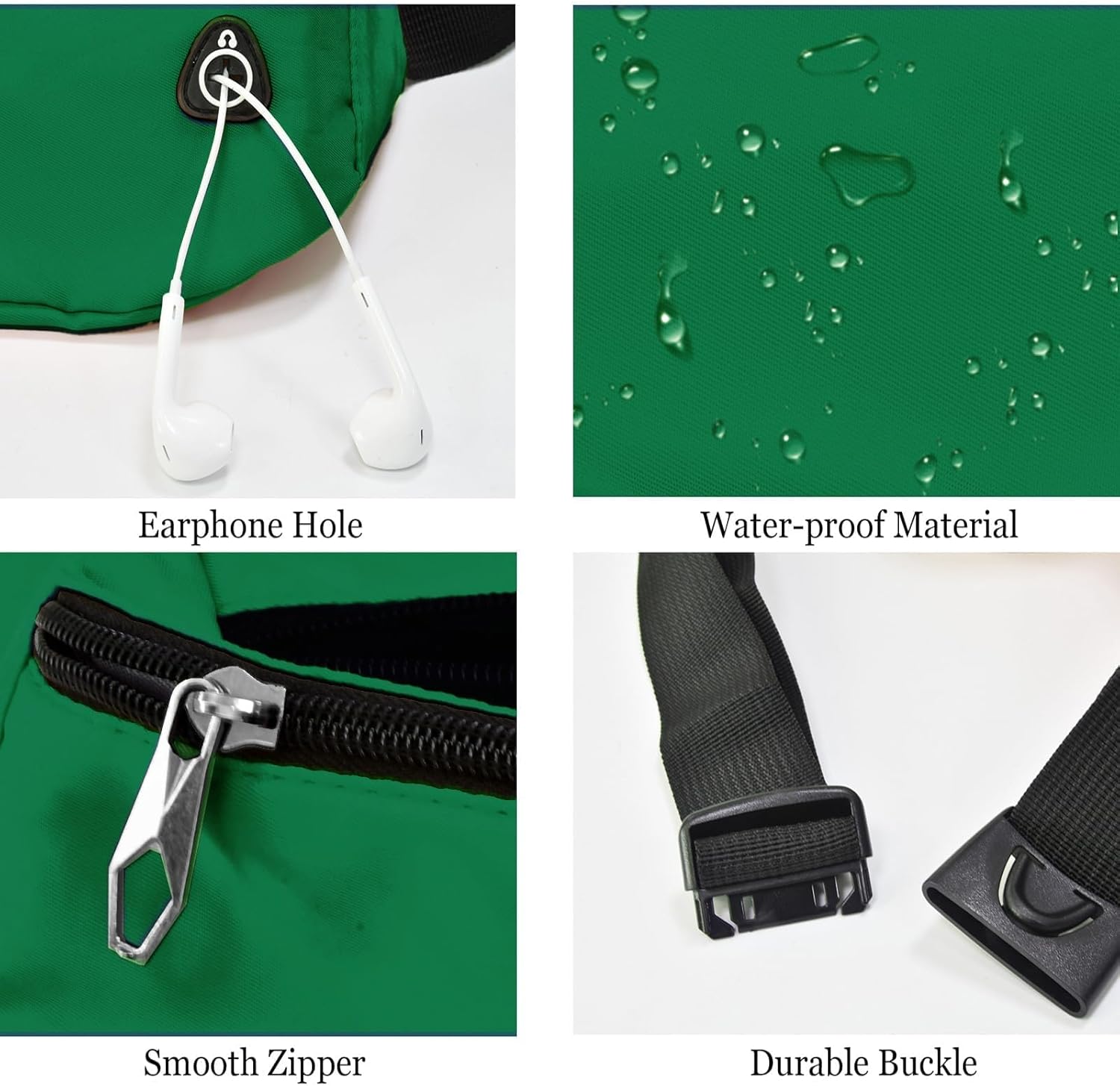 Detalle 2 de Rosoz Bauchtasche – Unisex Hüfttasche für Outdoor, Reise und Alltag