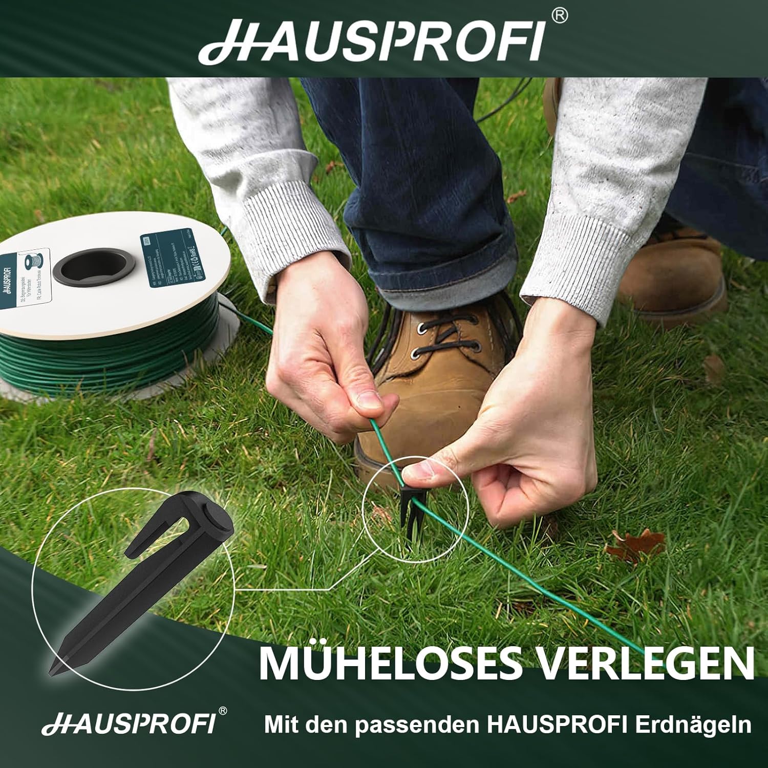 Thumbnail 6 de HAUSPROFI 150 m Universal Begrenzungskabel aus verzinntem Kupfer (ø 2,7 mm) für Mähroboter