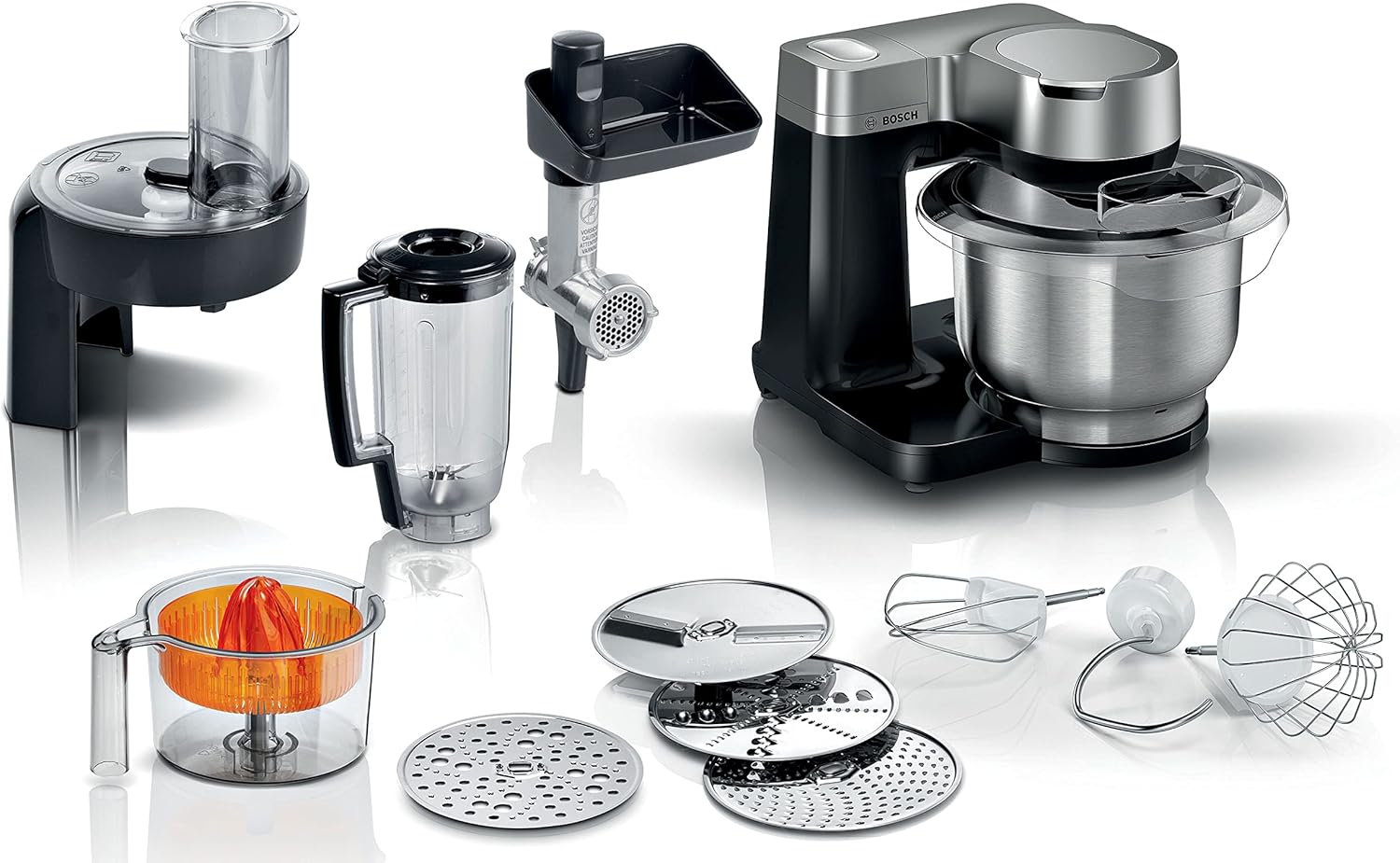 Bosch Serie 2 MUMS2VM40G 7-in-1 Stand Mixer with 7 speeds, 3.8L bowl and 900W motor