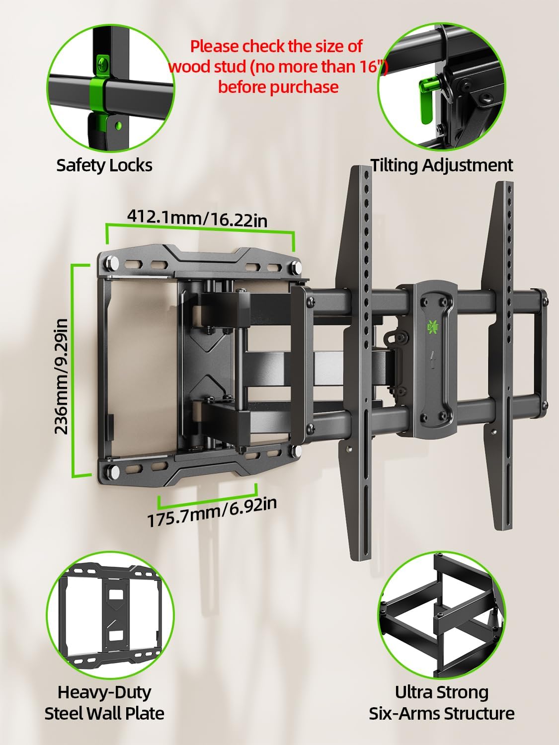 Detalle 2 de USX Mount XML019 TV Wall Mount 86