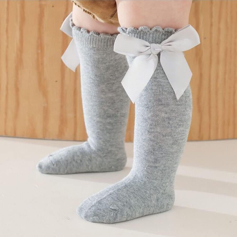 Detalle 2 de FedMois 6 Pairs Baby Girls Knee High Socks