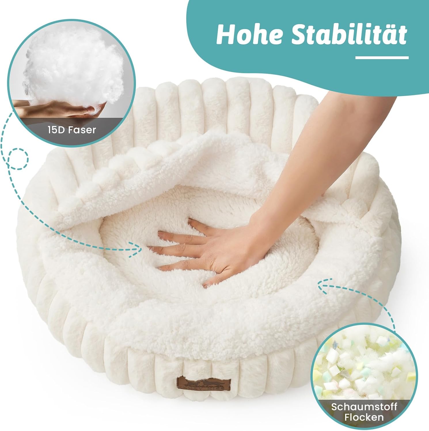 Detalle 1 de COZY KISS Katzenbett 50x50x15 cm