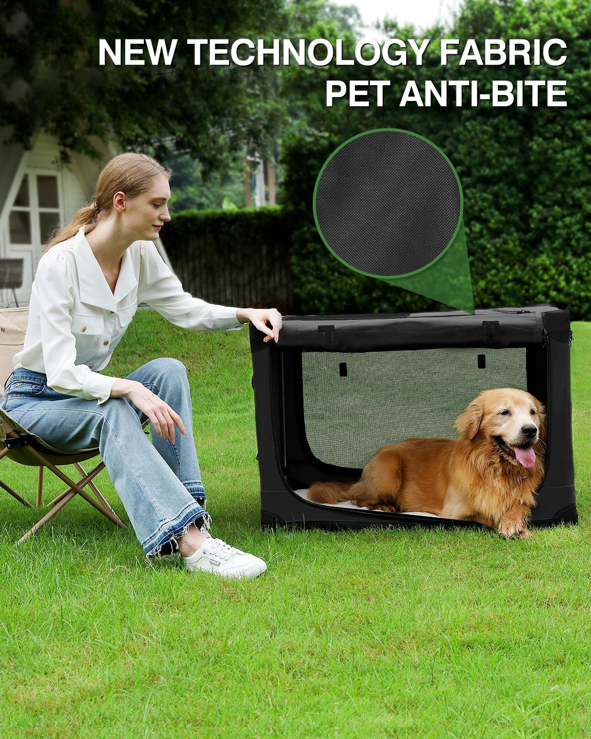 Detalle 2 de Collapsible dog crate 76 x 54 x 54 cm