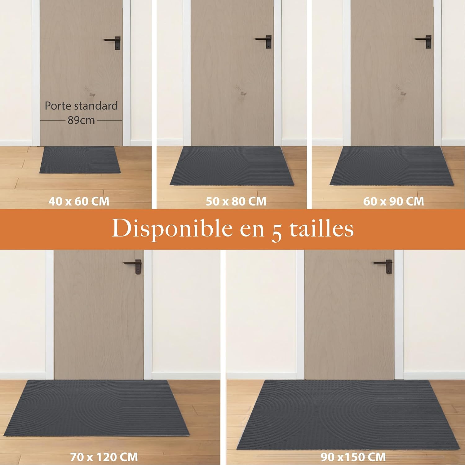 Detalle 2 de Zenacasa Tapis Entrée 40x60 cm 🏡