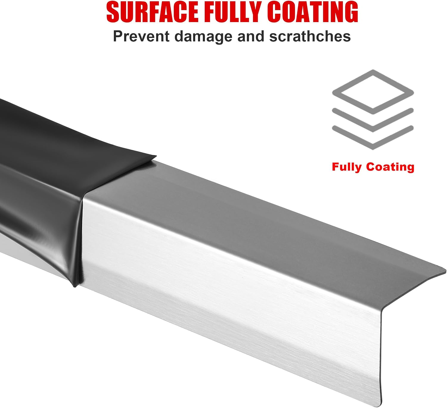 Thumbnail 6 de Besino Corner Guard 1.5" x 1.5" x 48" Stainless Steel Wall Guards, 10-Pack