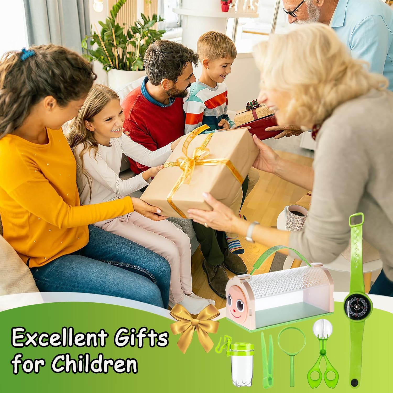 Thumbnail 6 de Bug Catcher Kit for Kids: Critter Habitat Box with Carrying Handle and Easy-Access Door