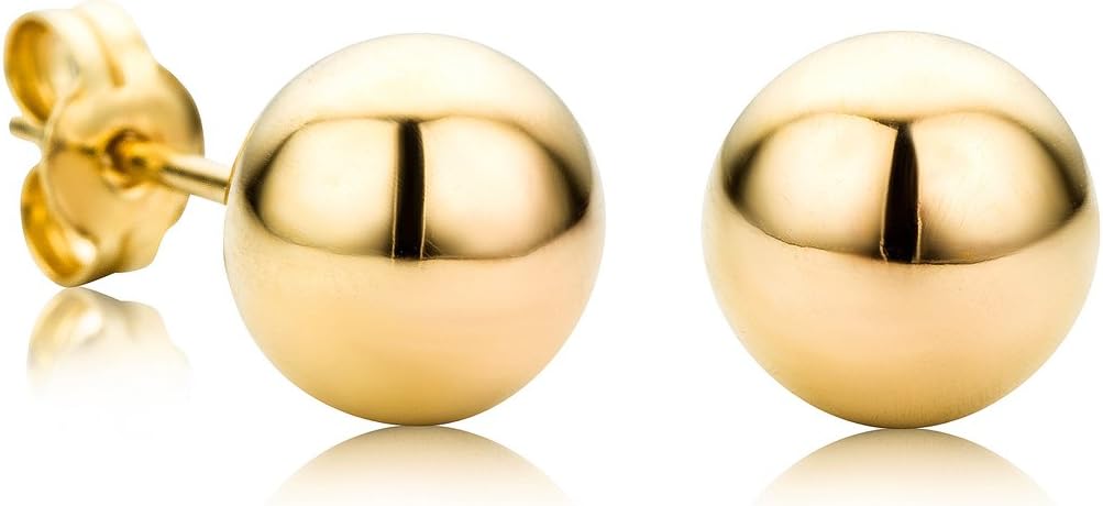 Detalle 2 de Orovi Boucles D'Oreilles Or 9 Carats Boule