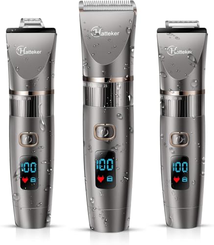 Detalle de Hatteker 3-in-1 Herren Haarschneidemaschine: Wasserdicht, langlebig und vielseitig