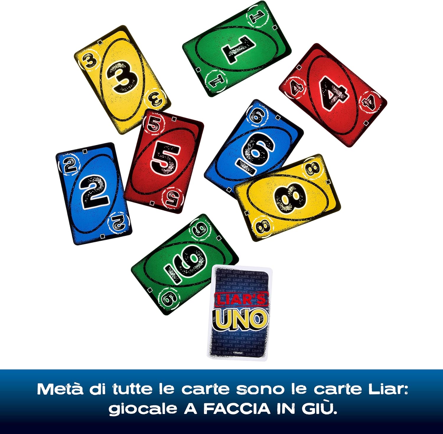 Detalle 2 de Mattel Games Liar's UNO gioco di carte 7+ 🎲