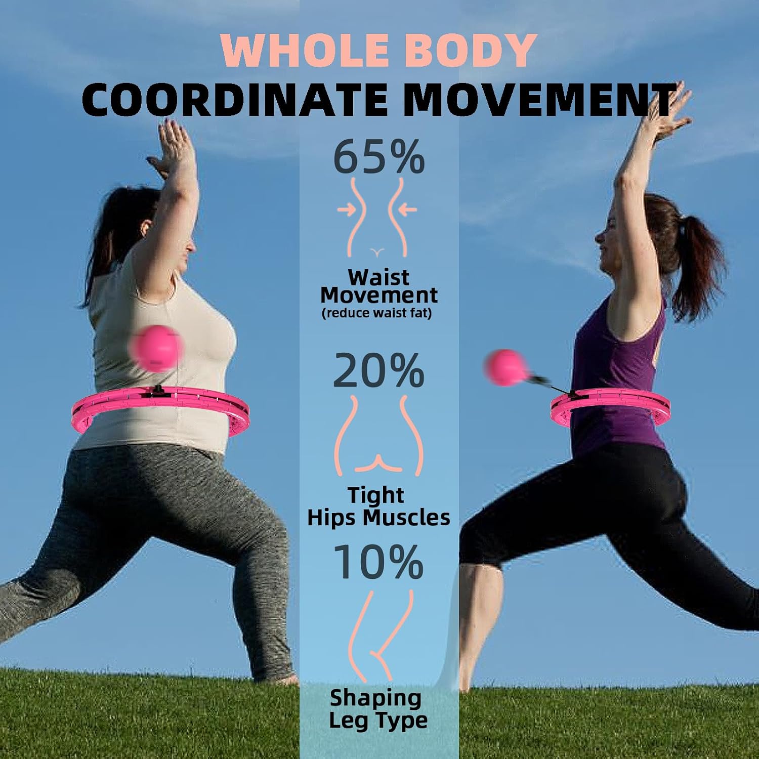 Thumbnail 4 de Argvsde Weighted Hula Hoop 28 knots 🏋️♀