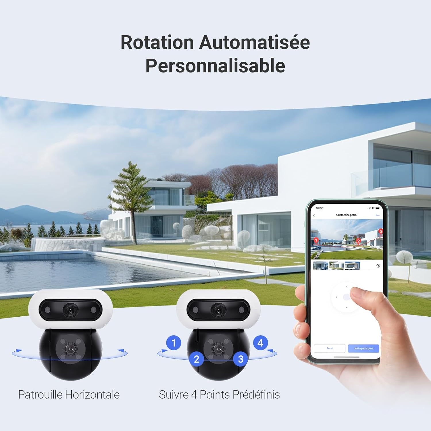 Thumbnail 6 de EZVIZ C90 Dual 8MP (4MP+4MP) WiFi extérieure à double objectif, vision nocturne couleur, détection personnes/véhicules