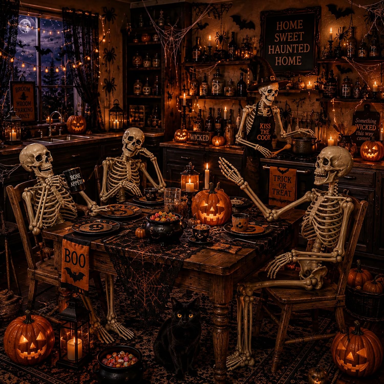 Thumbnail 4 de GCNBCNB 165-26 5.4-Foot Poseable Halloween Skeleton with Movable Joints