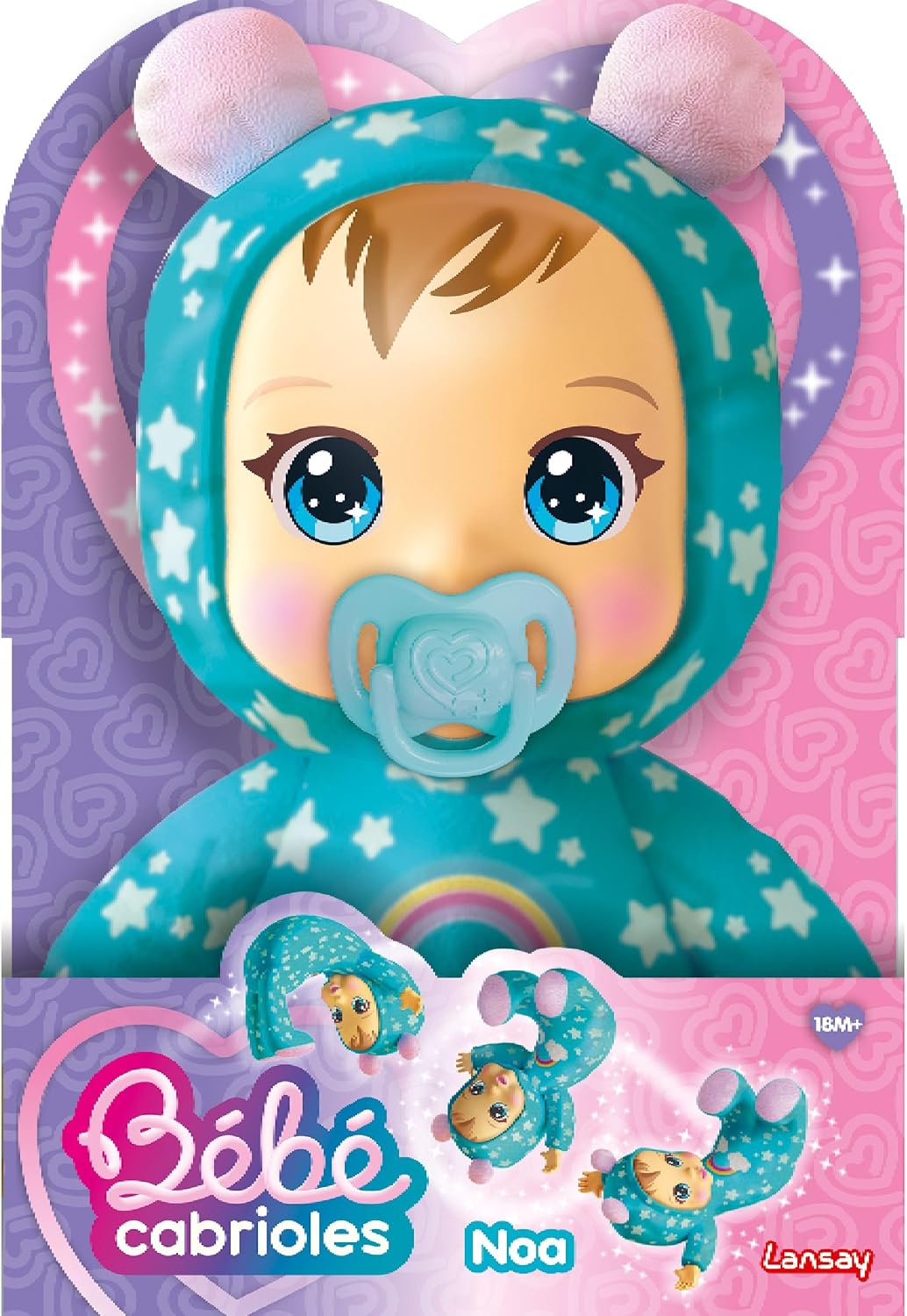 Detalle de Lansay 55086 Noa de Baby interactieve pop, zacht en met rollende bewegingen