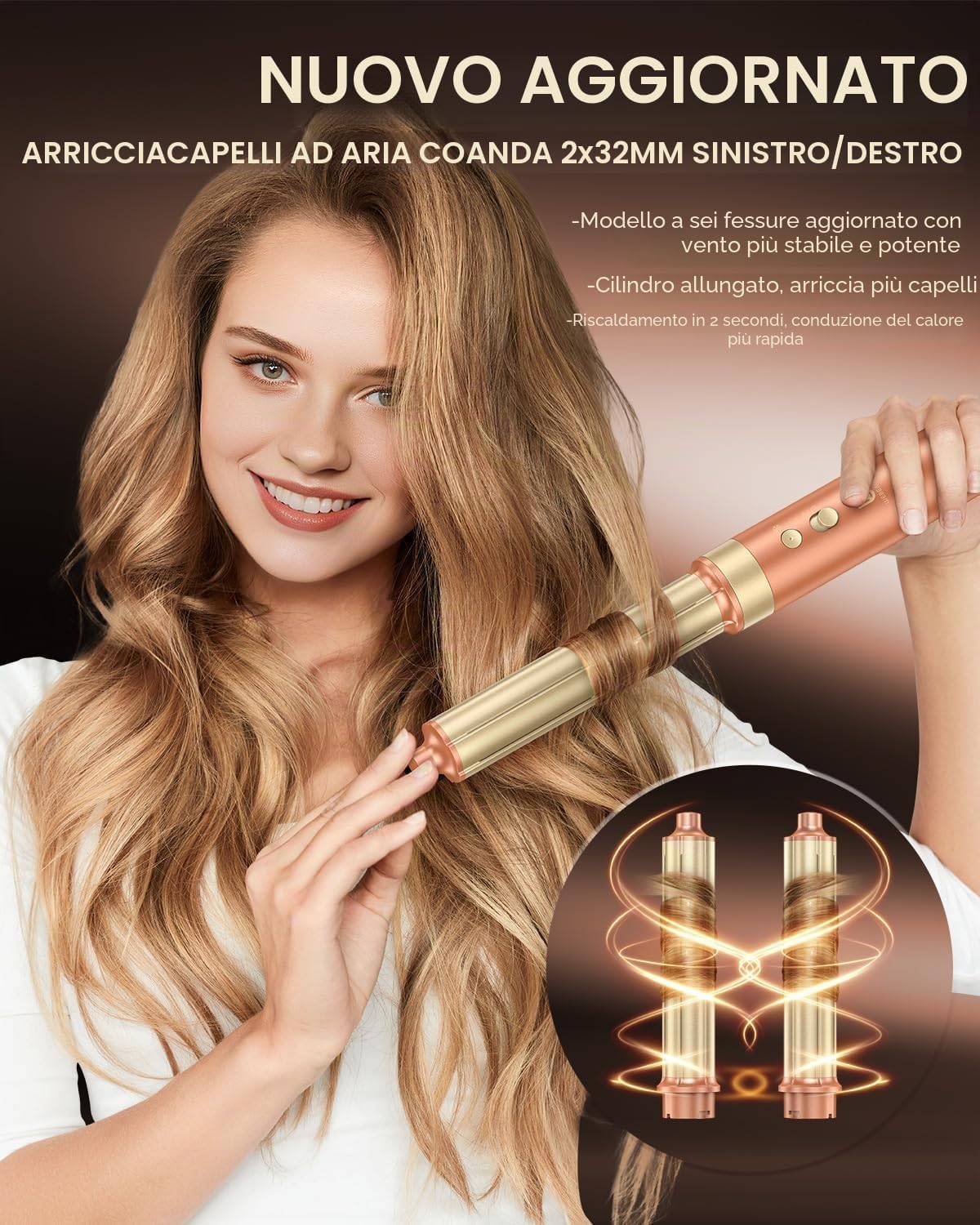Thumbnail 6 de webeauty Doppia Tensione 7 in 1 Multistyler con phon, spazzola, piastra, diffusore e 2 arricciacapelli (100–240 V)