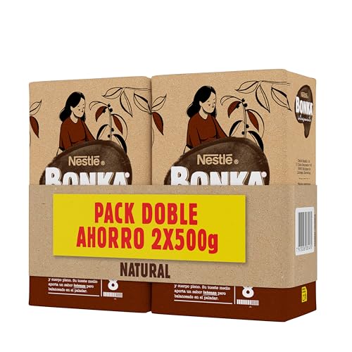 Detalle de Bonka Café Molido Natural 2 x 500 g Pack Ahorro
