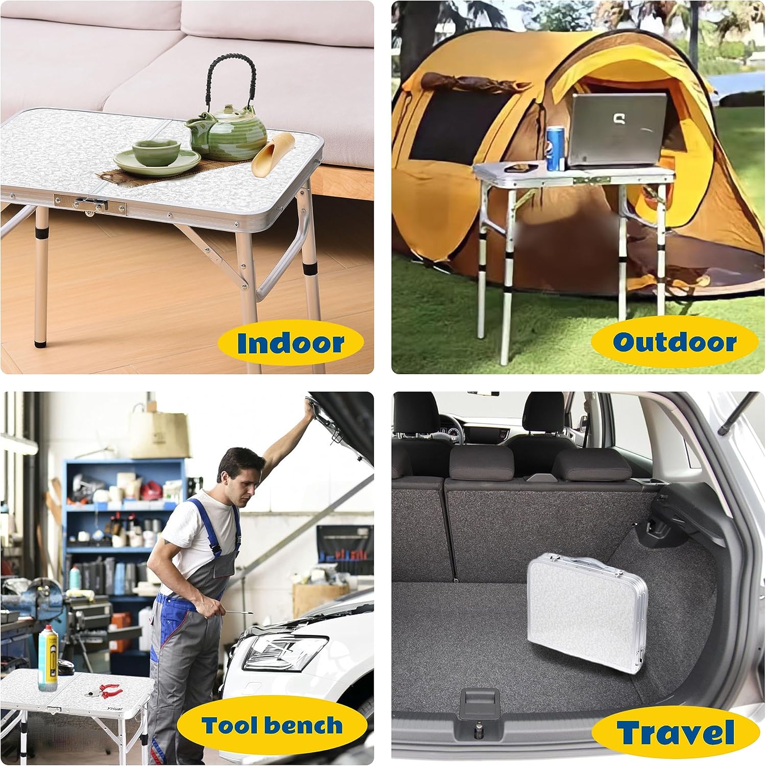 Thumbnail 5 de Yriuat Folding Camping Table 2ft portable camping table