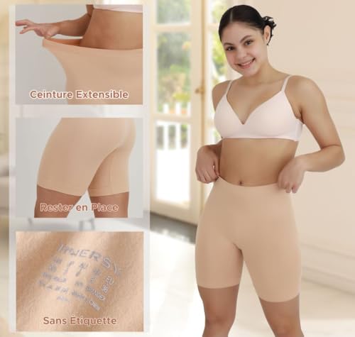 Thumbnail 2 de INNERSY Short Anti Frottement cuisse Femme – Legging Court Beige (S)
