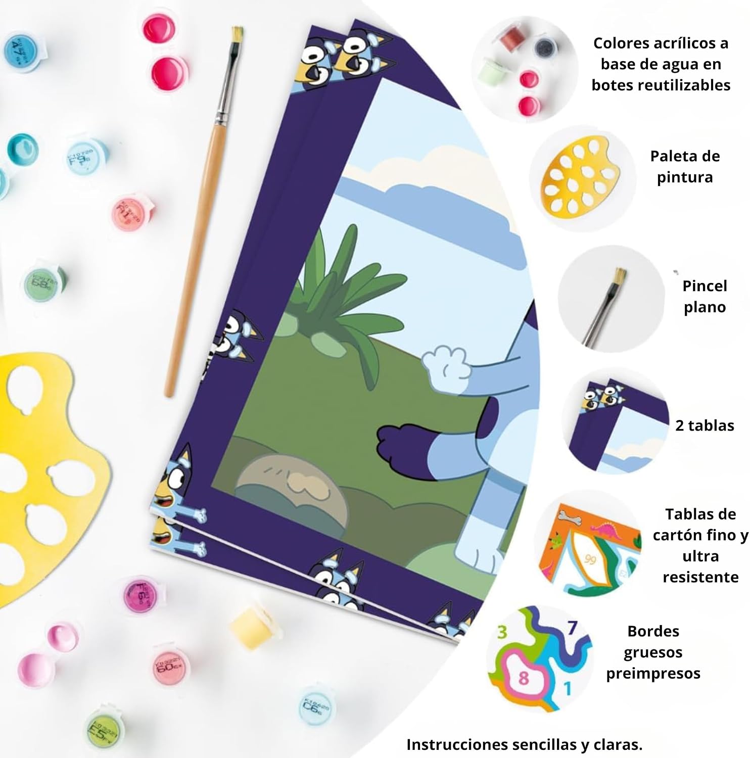 Detalle 2 de Ravensburger Creart Junior Bluey Pintura por números