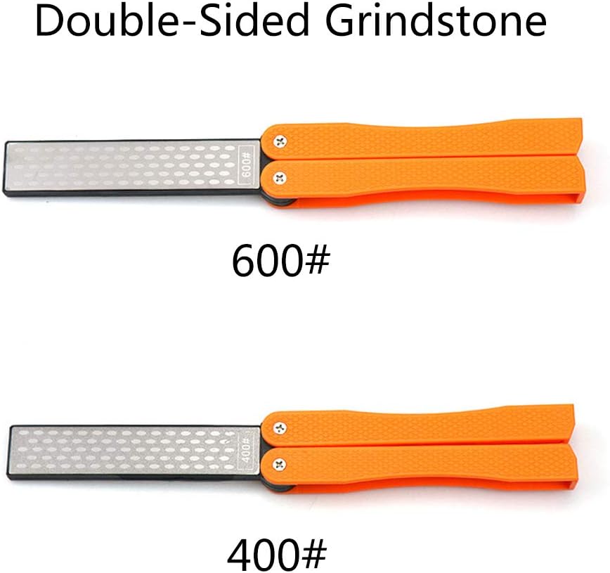 Detalle 2 de TOPINCN Double-Sided Foldable Pocket Sharpener for Knives and Garden Tools