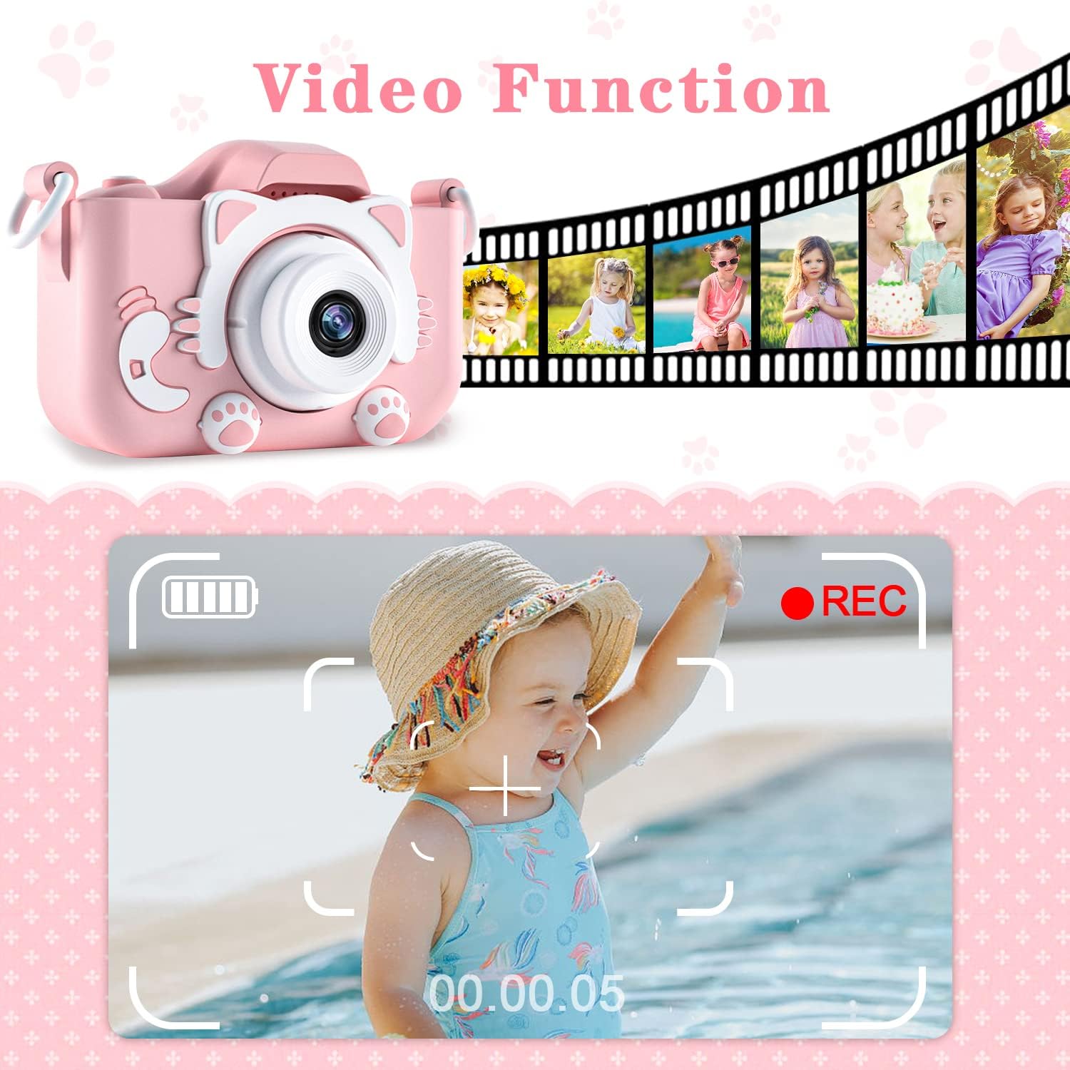 Detalle 2 de CIMELR kids digital camera with 32GB card