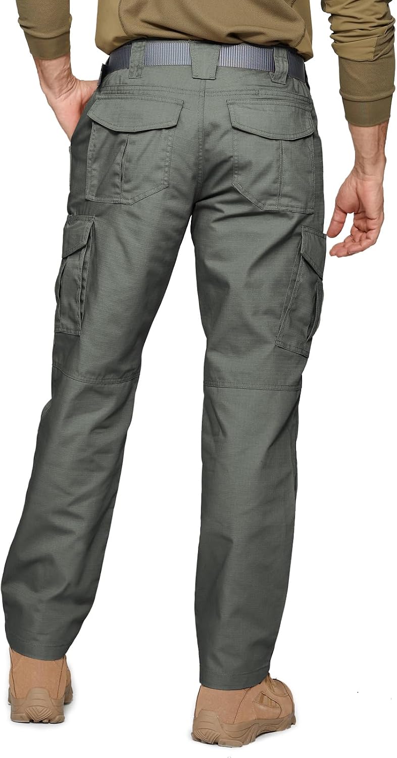 Thumbnail 5 de SPOSULEI Men’s Tactical Ripstop Cargo Work Pants with 9 Pockets (Water-Resistant, Breathable)