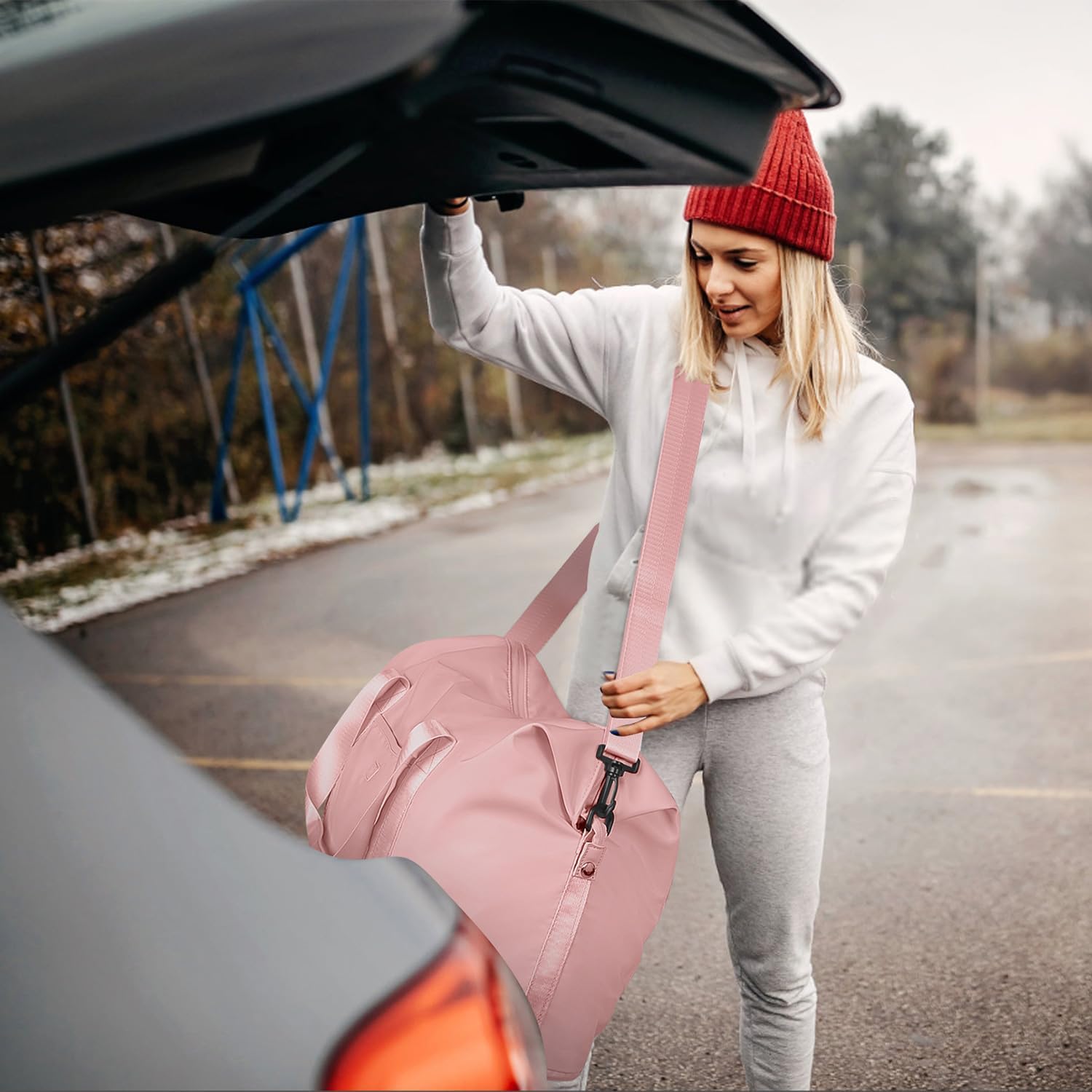 Thumbnail 5 de Capolo Expandable Travel Duffle Bags Weekender Overnight Bags with Waterproof Toiletry Bag
