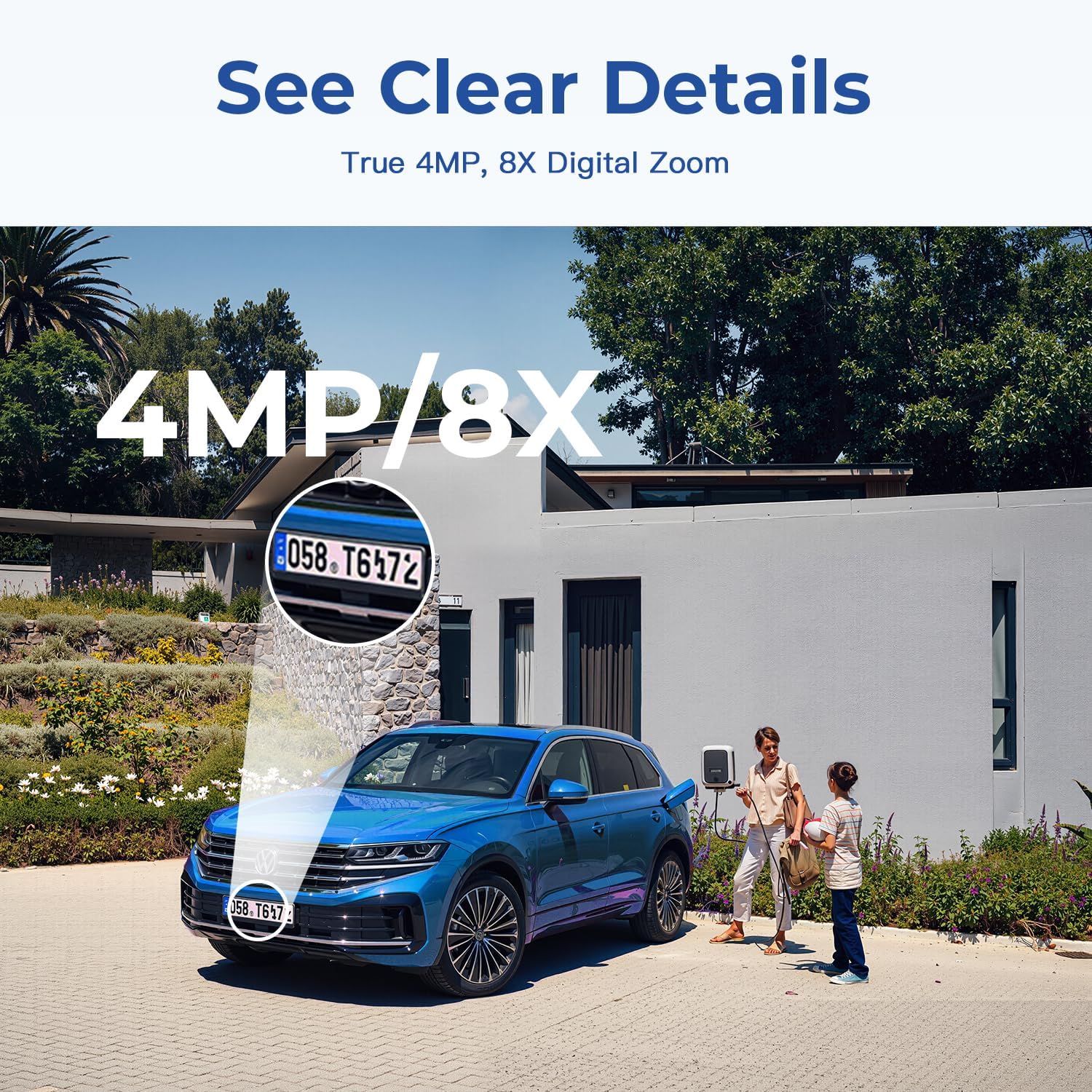 Detalle de Indoor/Outdoor Security Camera, 2.5K