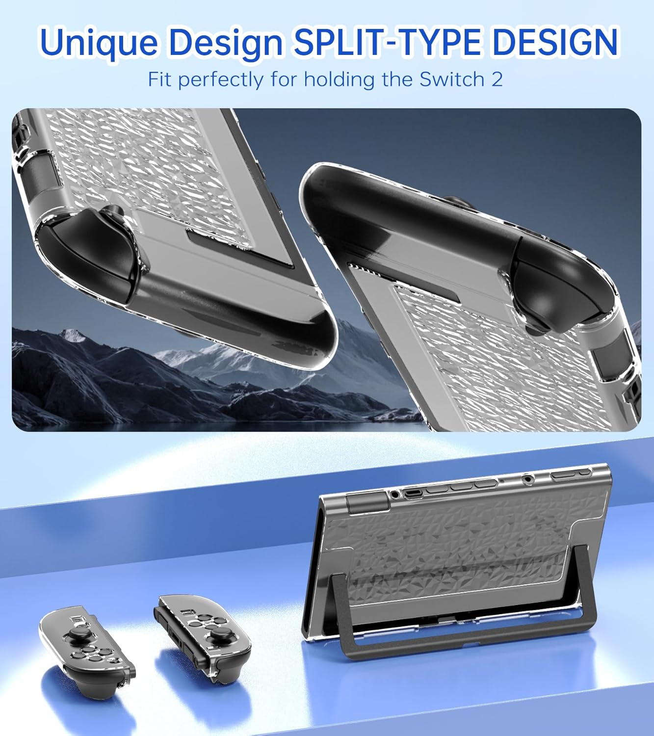 Thumbnail 5 de QUAGGY Tragetasche für Nintendo Switch 2 (2025) – 3-in-1 Zubehörset mit Schutzglas & Kartenfächern, schwarz