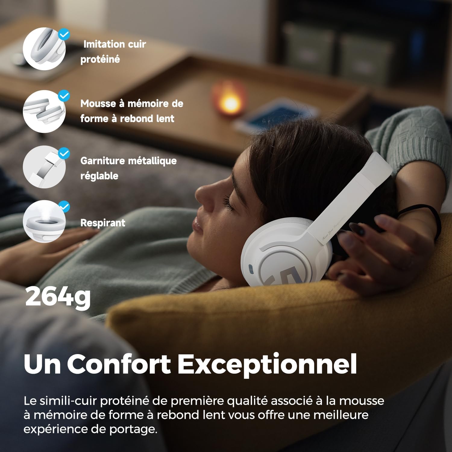 Thumbnail 4 de SoundPEATS Space casque ANC 40 mm