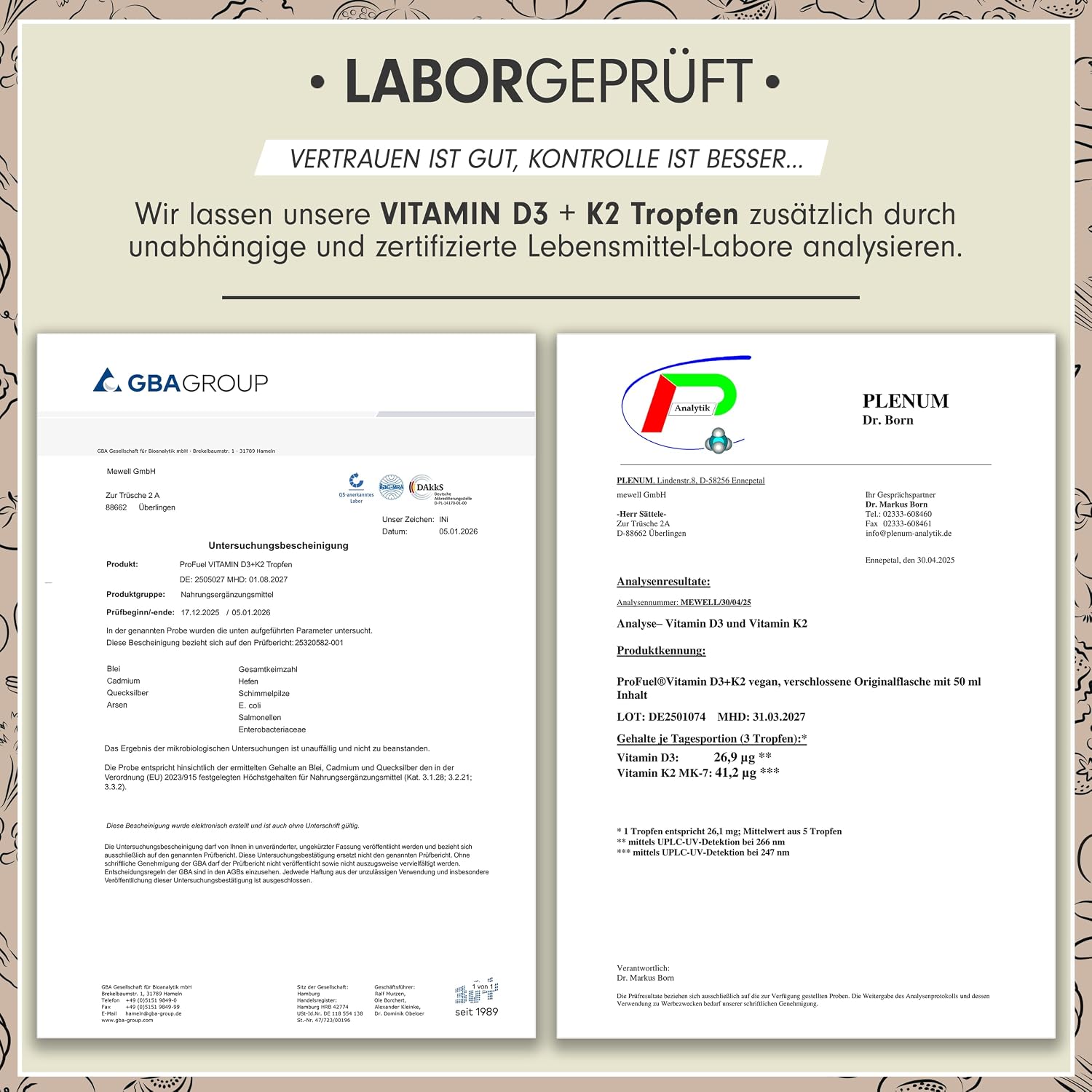 Thumbnail 4 de Vitamin D3 K2 vegan 1700 Tropfen 50 ml 1000 IE + 40 µg pro Tropfen