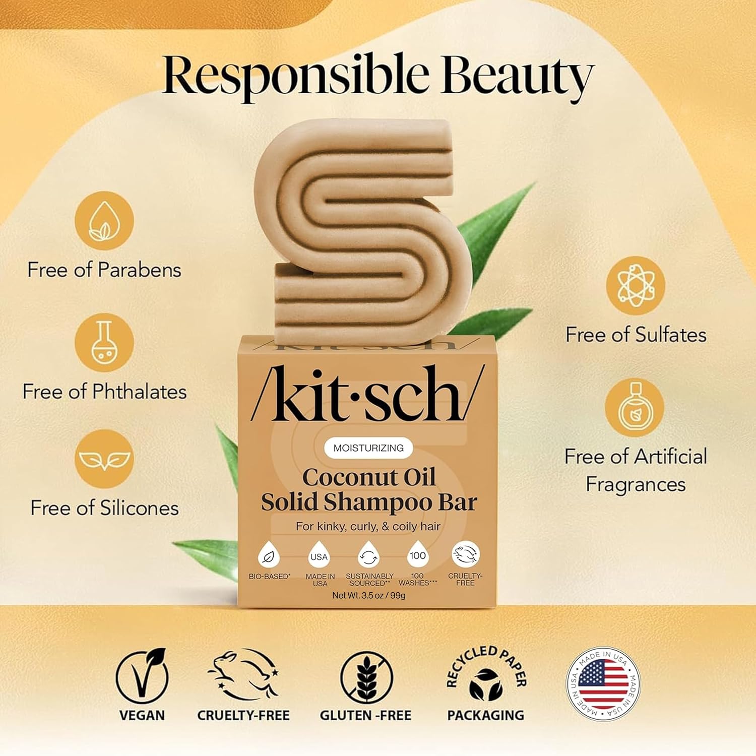Detalle 2 de Kitsch Shampoo Bar, 3.5 oz