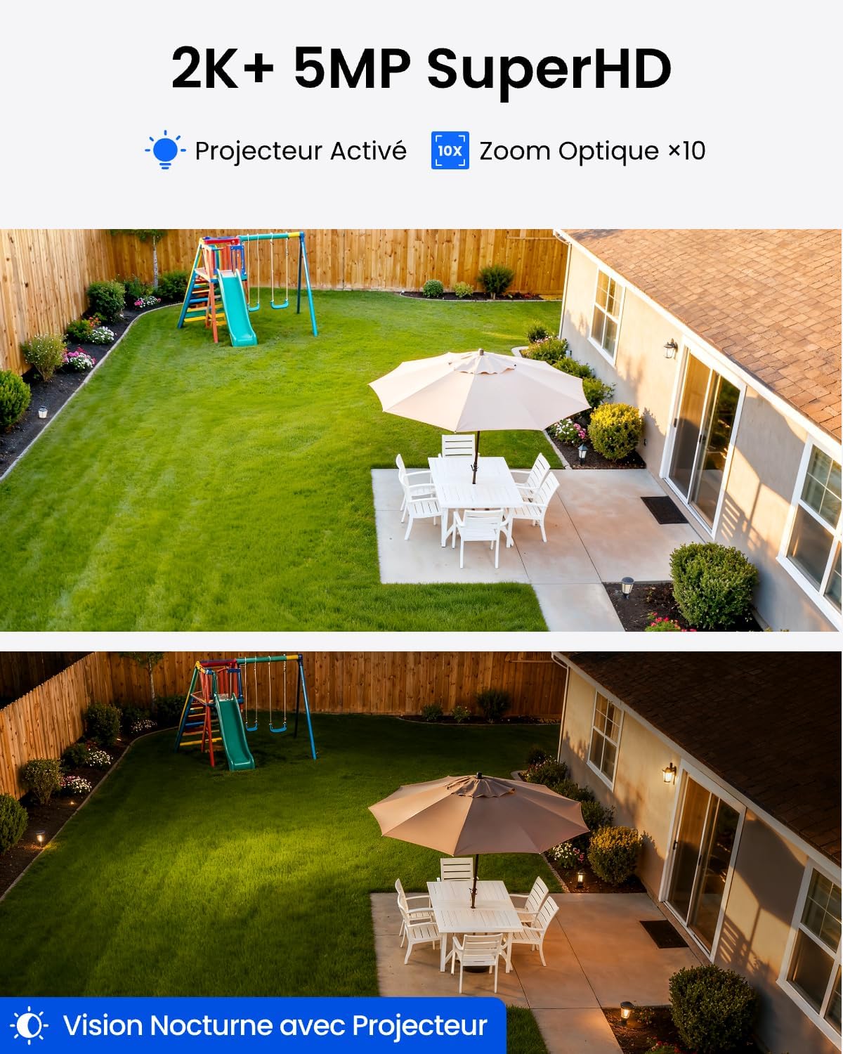 Thumbnail 1 de Reolink 5MP Caméra Solaire WiFi Extérieur sans fil avec vision nuit couleur, IA et Home Hub Mini+4X Argus 3 Pro