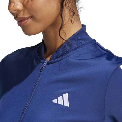 Detalle de Adidas Donna Essentials 3-Stripes Track Suit: blu scuro, taglia XL