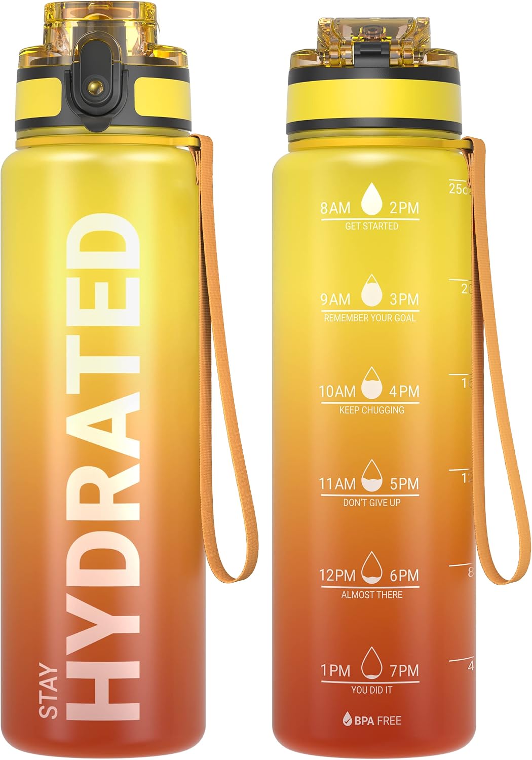 Detalle de Sahara Sailor WBW005 Tritan Sports Water Bottle, 25oz with Time Markers