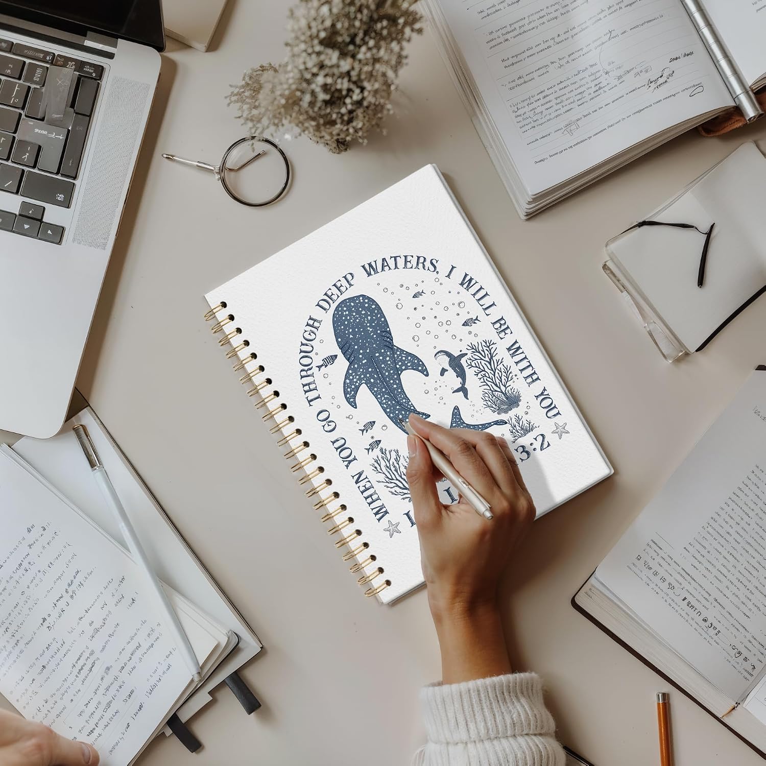 Detalle 2 de GTYNU Christian Notebook, 5.5 x 8.3-Inch