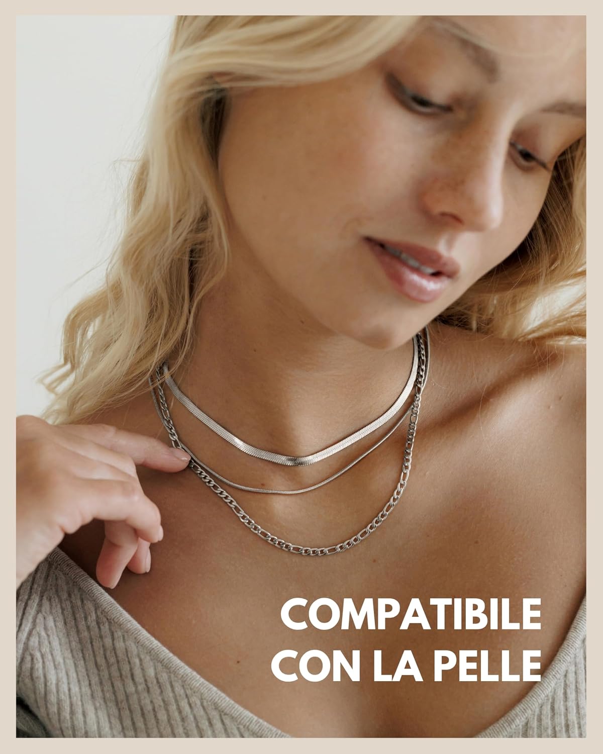 Detalle de GD GOOD.designs collane donna in acciaio 316L