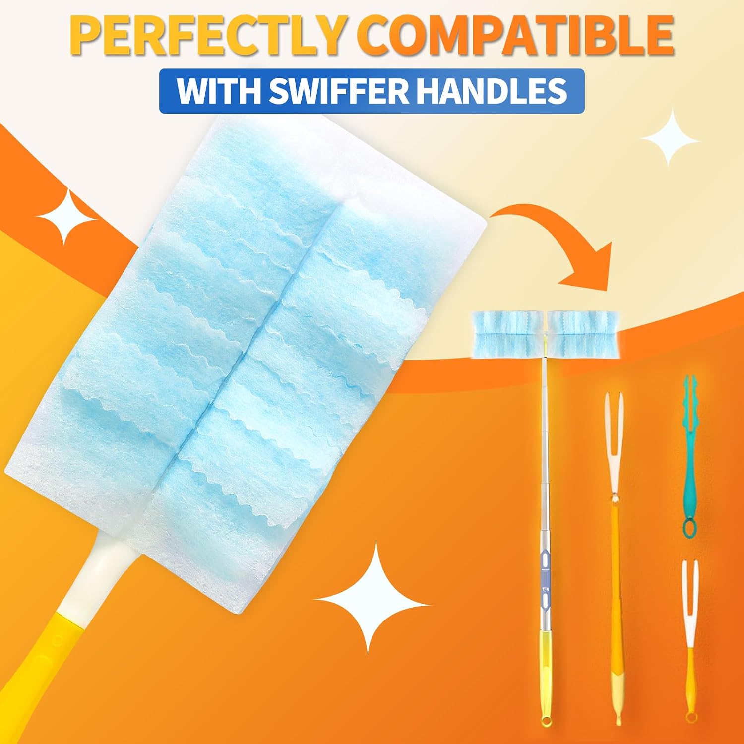 Detalle 1 de Senowi FX-SNW-0122-30 Electrostatic Duster Refills, 30 Count, Unscented