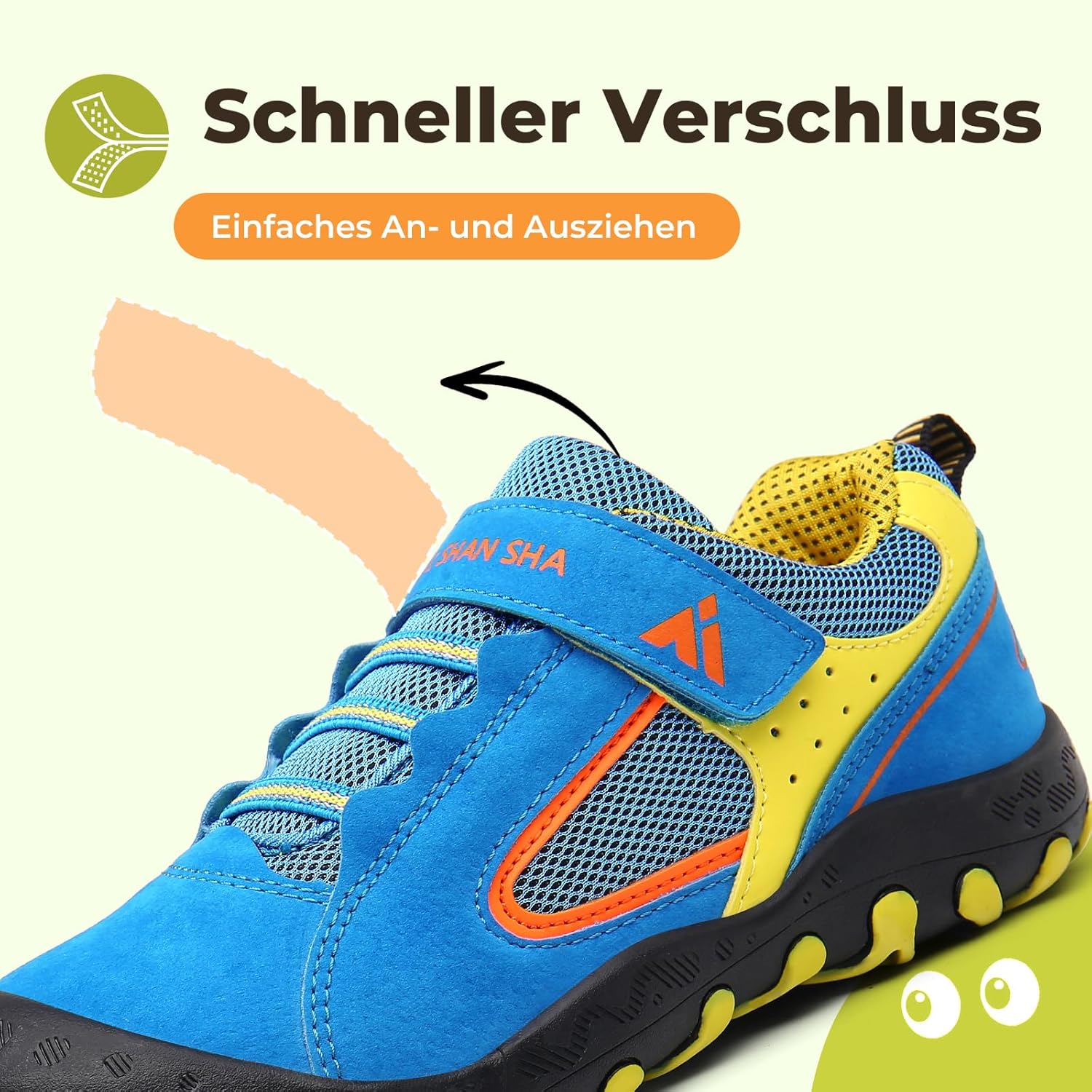 Detalle de Mishansha Unisex-Kinder Turnschuhe – Trekkingschuhe, Wanderschuhe und Outdoor-Sportschuhe (Größen 24–38)