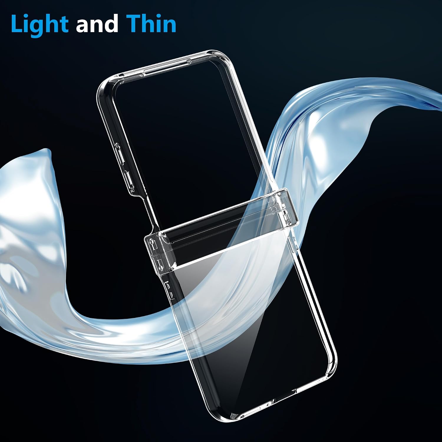 Thumbnail 6 de FDHYFGDY Hülle für Xiaomi Mix Flip 2 – transparente, rutschfeste PC-Schutzhülle