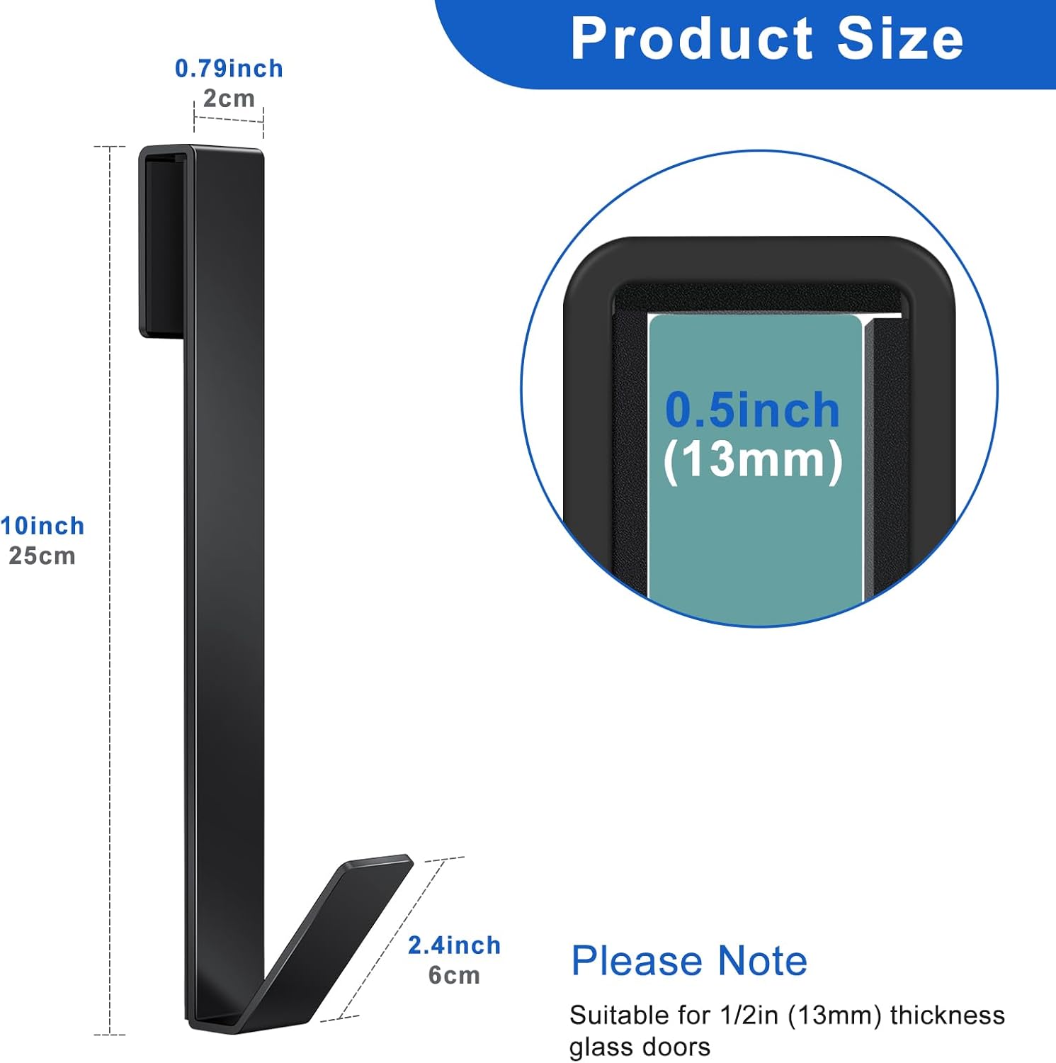 Thumbnail 3 de FUMAX Duschhaken 25,4 cm 3er-Set