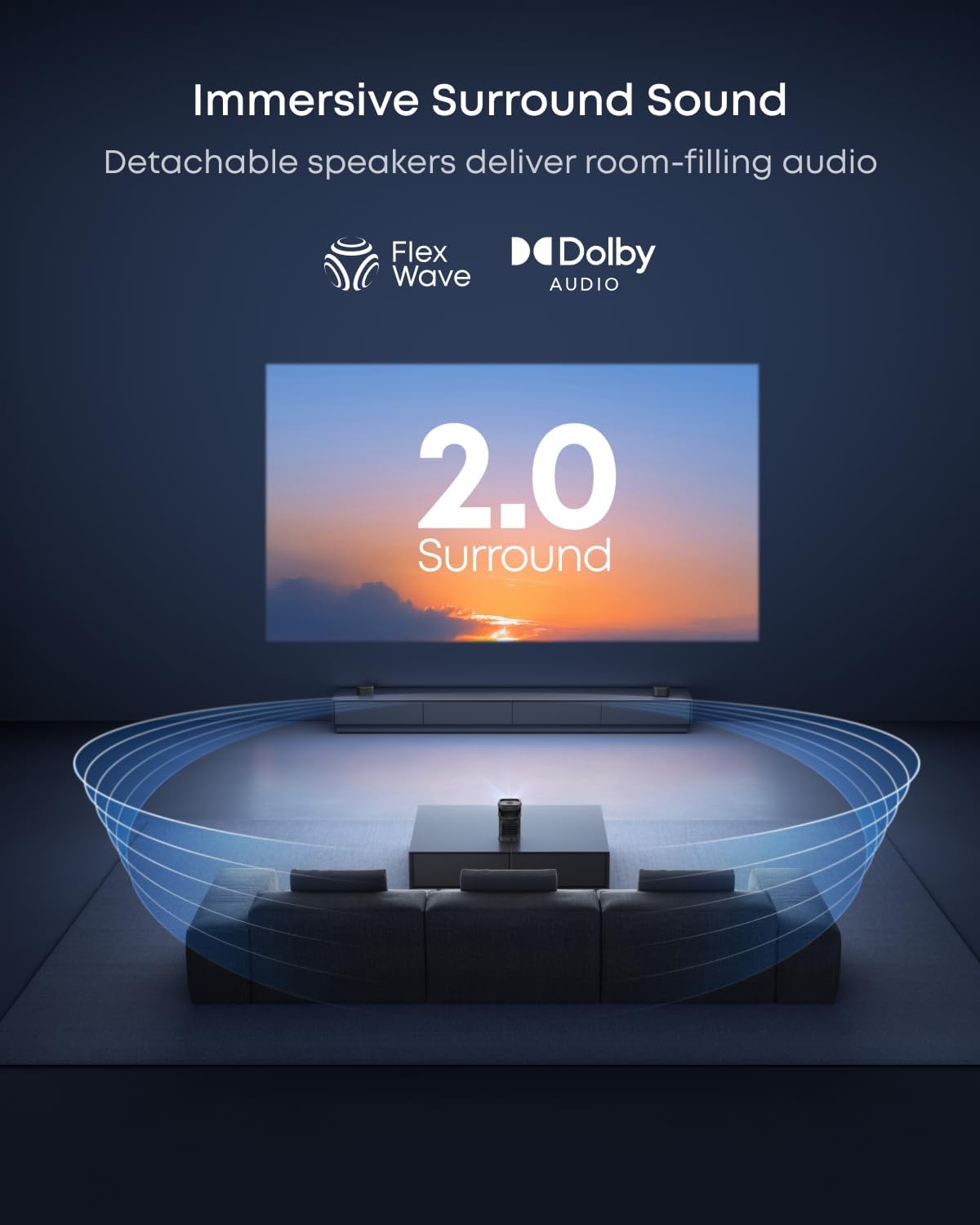 Thumbnail 3 de soundcore Nebula P1 Portable Projector with Detachable Modules