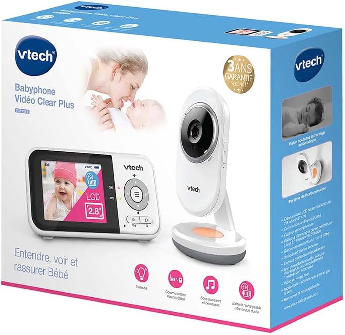 Thumbnail 3 de Vtech BM3254 Babyphone mit Kamera – 2,8-Zoll-Farbdisplay, lange Reichweite und beruhigende Funktionen (DE-Version)