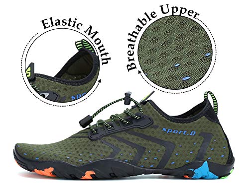 Detalle de SAGUARO Water Shoes for All‑Terrain Water Activities (Green, UK Gr.45 EU/10.5 UK)
