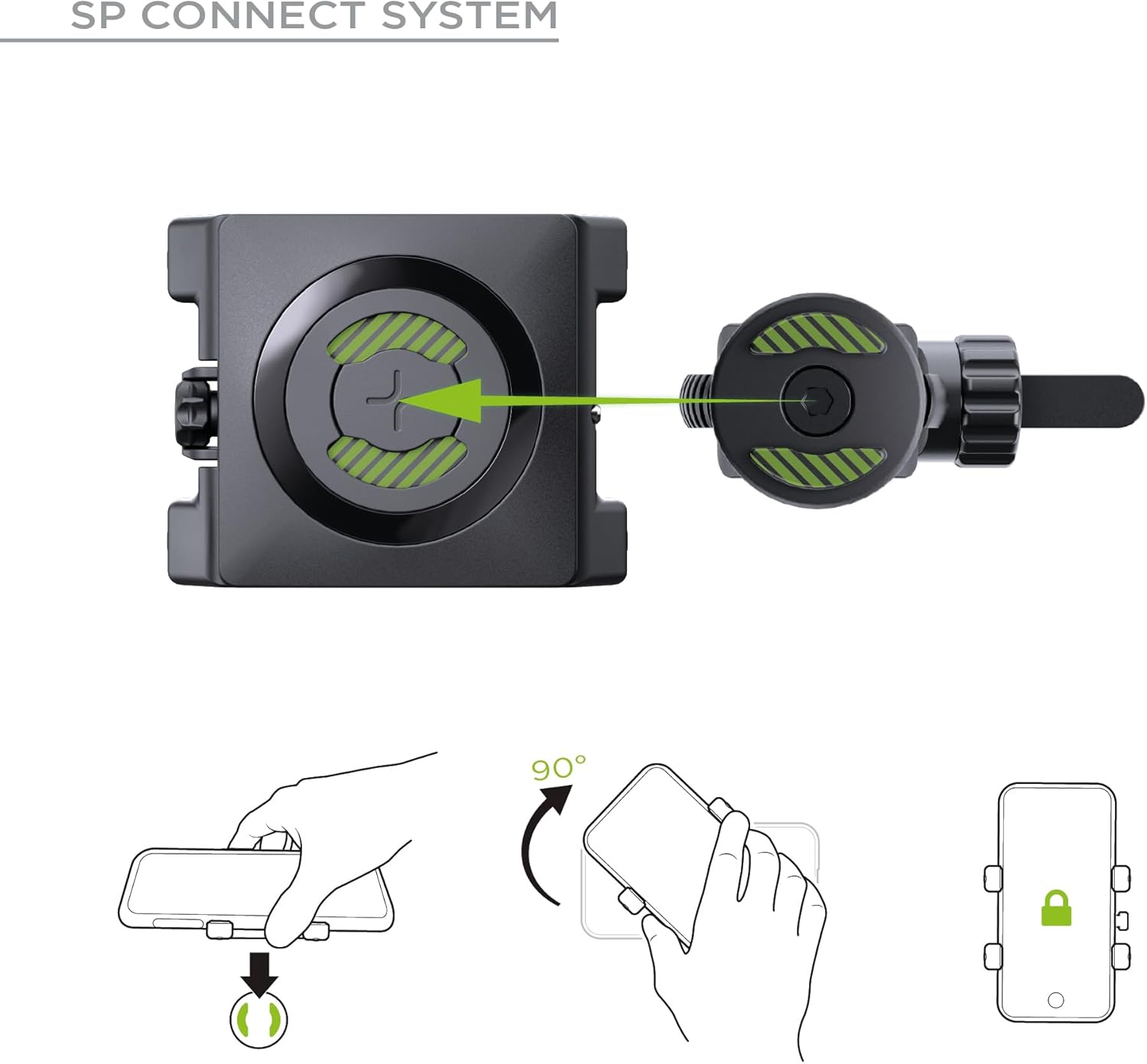 Thumbnail 2 de SP Connect Support universel de téléphone pour vélo (ville & VTT) avec verrouillage rotatif