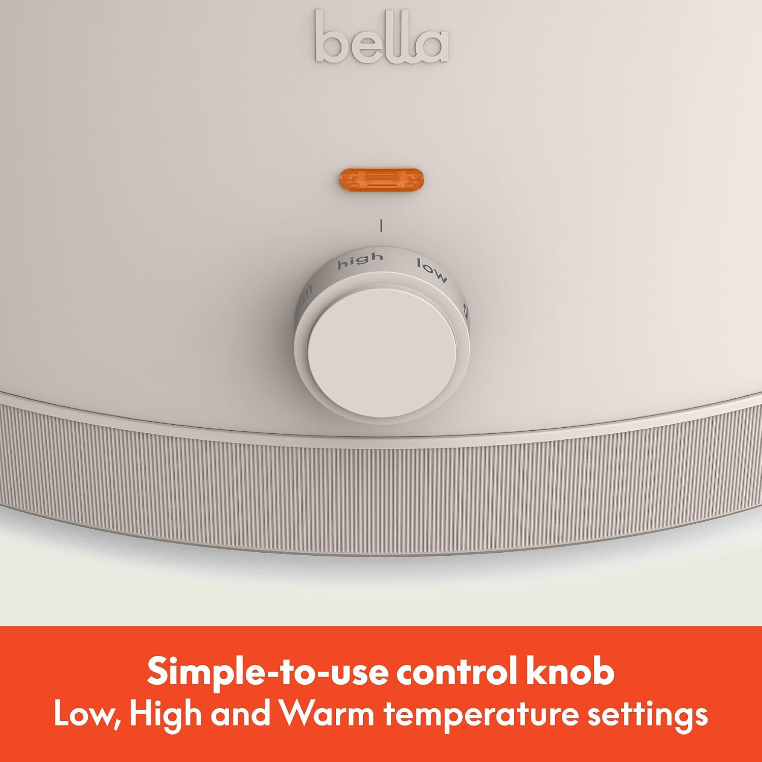 Detalle de bella 6.0 Qt Manual Slow Cooker with EverGood Ceramic Nonstick Coating