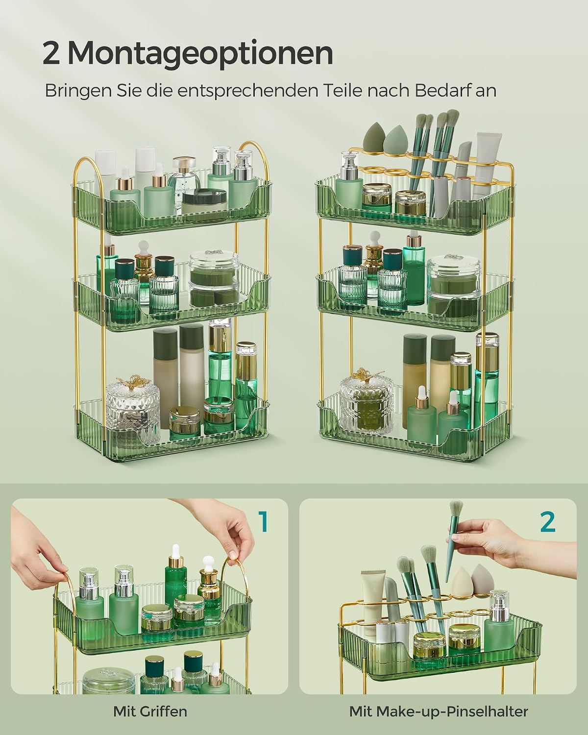 Thumbnail 3 de SONGMICS Make-up Organizer JKA013C01 3 Ebenen