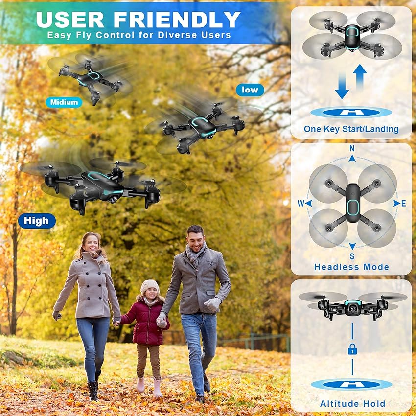 Thumbnail 2 de Unknown Brand Foldable Drone 1080P Camera