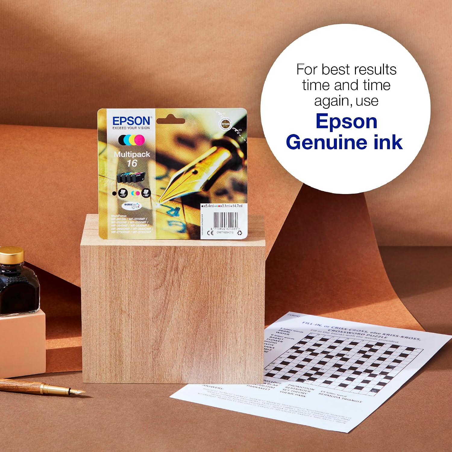 Detalle de Epson 16 Pen & Crossword ink XL multipack
