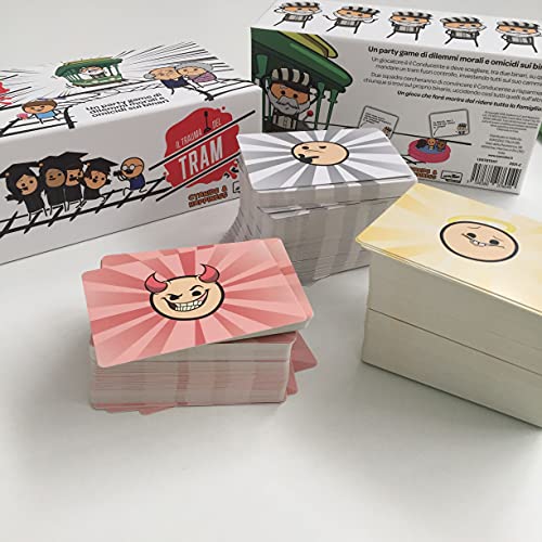 Detalle de Asmodee – IL TRAUMA DEL TRAM – Party Game con Carte da Gioco